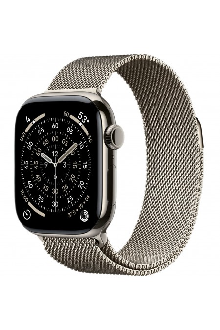 Умные часы Apple Watch Series 11 GPS 42 мм Titanium Case with Milanese Loop (S/M) (натуральный титан/натуральный титан) 