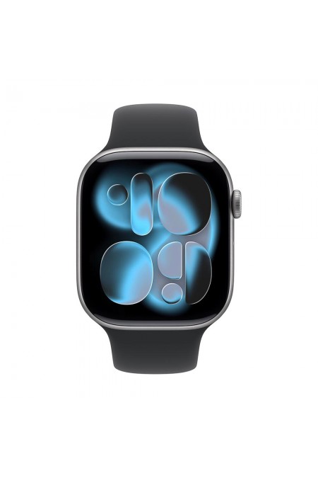 Умные часы Apple Watch Series 11 GPS 42 мм Aluminium Case with Sport Band (M/L) (серый космос/черный) 1