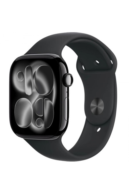 Умные часы Apple Watch Series 11 GPS 42 мм Aluminium Case with Sport Band (S/M) (черный матовый/черный) 