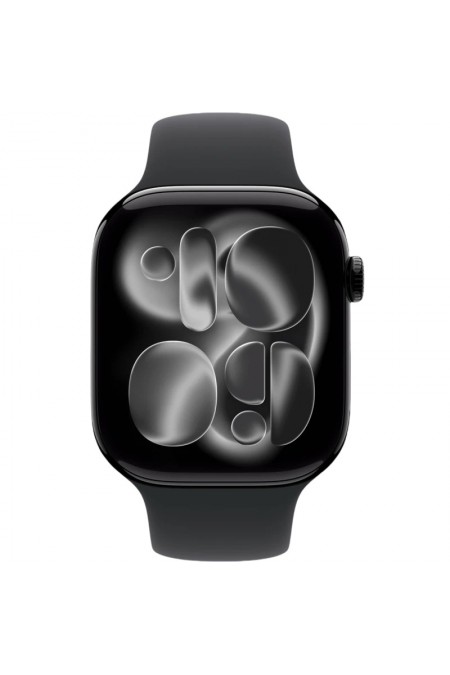 Умные часы Apple Watch Series 11 GPS 42 мм Aluminium Case with Sport Band (S/M) (черный матовый/черный) 1