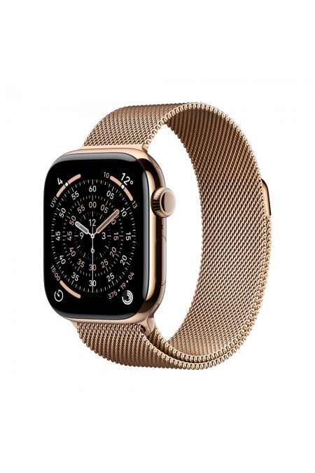 Умные часы Apple Watch Series 11 GPS 42 мм Titanium Case with Milanese Loop (M/L) (золотой/золотой) 
