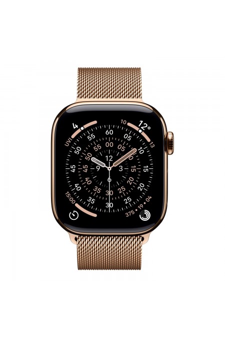 Умные часы Apple Watch Series 11 GPS 42 мм Titanium Case with Milanese Loop (M/L) (золотой/золотой) 2