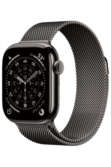 Умные часы Apple Watch Series 11 GPS 42 мм Titanium Case with Milanese Loop (O/S) (сланценвый титан/сланценвый титан) 
