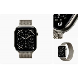 Умные часы Apple Watch Series 11 GPS + Cellular 42 мм Titanium Case with Milanese Loop (S/M) (натуральный титан/натуральный титан)