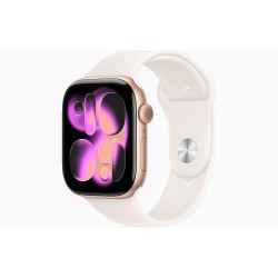 Умные часы Apple Watch Series 11 GPS + Cellular 46 мм Aluminium Case with Sport Band (M/L) (MEV74) (розовое золото/легкий румянец)