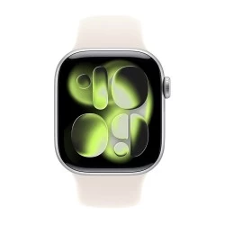 Умные часы Apple Watch Series 11 GPS + Cellular 46 мм Aluminium Case with Sport Band (M/L) (серебристо-белый/фиолетовый туман)