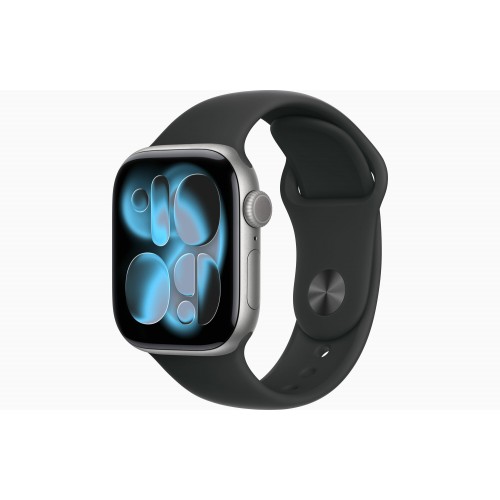 Умные часы Apple Watch Series 11 GPS + Cellular 46 мм Aluminium Case with Sport Band (M/L) (серый космос/черный) 
