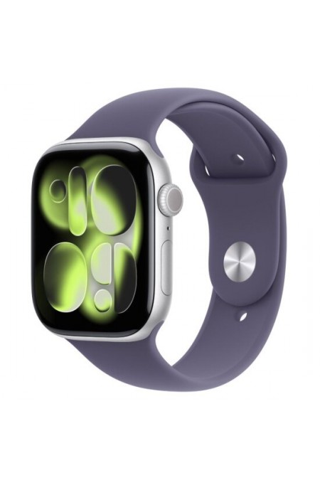 Умные часы Apple Watch Series 11 GPS 46 мм Aluminium Case with Sport Band (M/L) (серый космос/фиолетовый туман) 