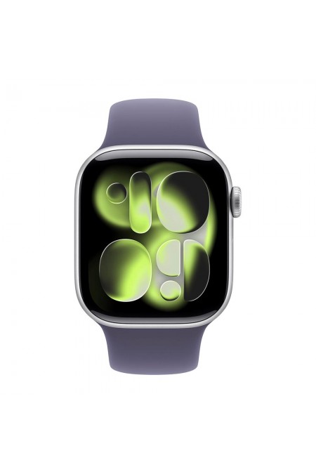 Умные часы Apple Watch Series 11 GPS 46 мм Aluminium Case with Sport Band (S/M) (серебристо-белый/фиолетовый туман) 1