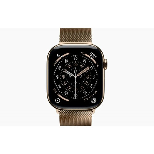 Умные часы Apple Watch Series 11 GPS + Cellular 46 мм Titanium Case with Milanese Loop (M/L) (золотой/золотой) 2