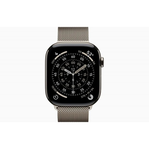 Умные часы Apple Watch Series 11 GPS + Cellular 46 мм Titanium Case with Milanese Loop (S/M) (натуральный титан/натуральный титан) 2