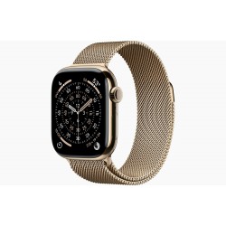 Умные часы Apple Watch Series 11 GPS + Cellular 46 мм Titanium Case with Milanese Loop (S/M) (золотой/золотой)