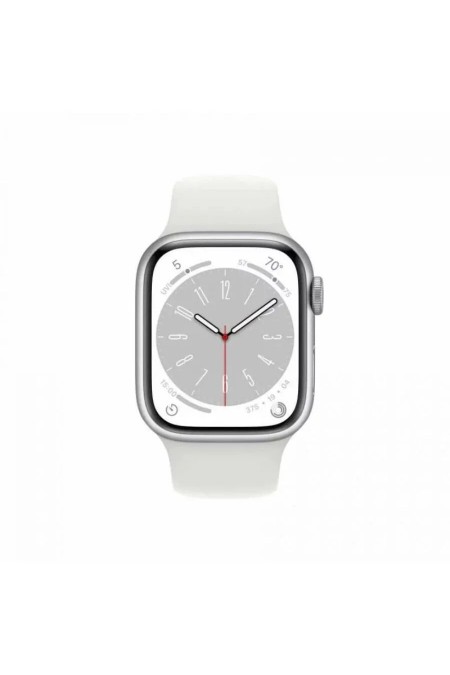 Умные часы Apple Watch Series 8 GPS 45 мм Aluminium Case with Sport Band (M/L) (УЦЕНКА) (серебристый/белый) 1