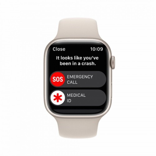 Умные часы Apple Watch Series 8 GPS 45 мм Aluminium Case with Sport Band (M/L) (MNUQ3) (сияющая звезда/сияющая звезда) 4