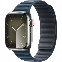 Умные часы Apple Watch Series 9 GPS 45 мм Aluminium Case with Magnetic Link (S/M) (темная ночь/тихоокеанский голубой)