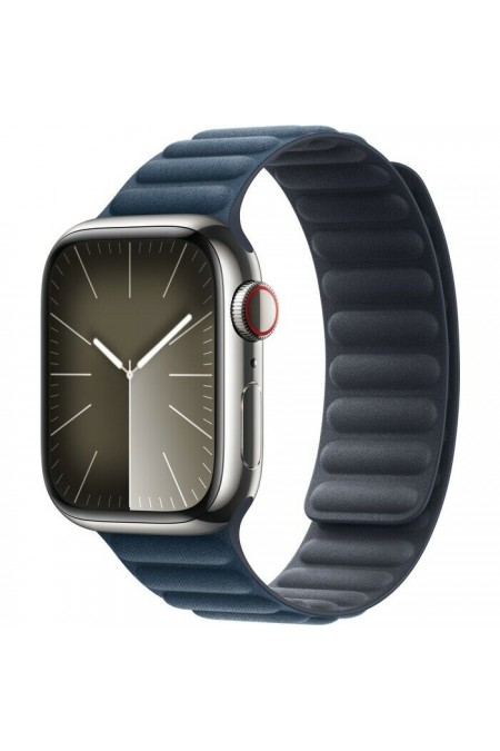 Умные часы Apple Watch Series 9 GPS 45 мм Aluminium Case with Magnetic Link (S/M) (темная ночь/тихоокеанский голубой) 