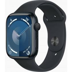 Умные часы Apple Watch Series 9 GPS 45 мм Aluminium Case with Sport Band (M/L) (темная ночь/темная ночь)