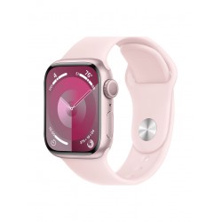 Умные часы Apple Watch Series 9 GPS 45 мм Aluminium Case with Sport Band (M/L) (MR9H3 (розовый/светло-розовый)