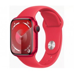 Умные часы Apple Watch Series 9 GPS 45 мм Aluminium Case with Sport Band (S/M) (красный/красный)