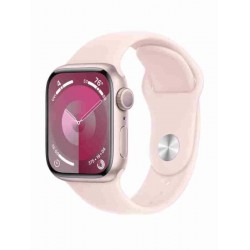 Умные часы Apple Watch Series 9 GPS 45 мм Aluminium Case with Sport Band (S/M) (MR9G3) (розовый/светло-розовый)