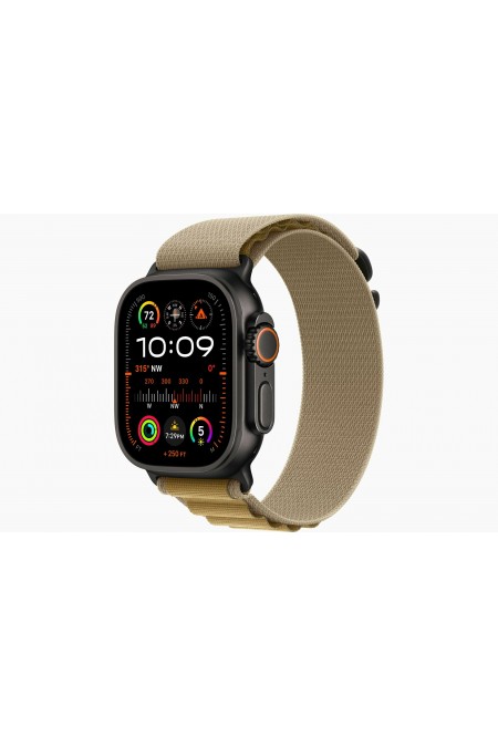 Умные часы Apple Watch Ultra 2 (2024) GPS 49 мм Titanium Case with Alpine Loop (L) (черный/коричневый) 