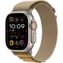 Умные часы Apple Watch Ultra 2 (2024) GPS 49 мм Titanium Case with Alpine Loop (L) (натуральный титан/коричневый)