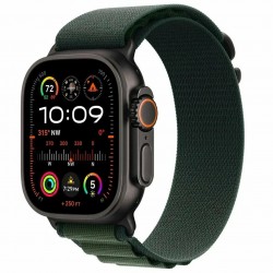 Умные часы Apple Watch Ultra 2 (2024) GPS 49 мм Titanium Case with Alpine Loop (M) (черный/темно-зеленый)