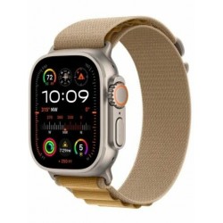 Умные часы Apple Watch Ultra 2 (2024) GPS 49 мм Titanium Case with Alpine Loop (M) (натуральный титан/коричневый)