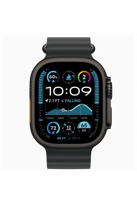 Умные часы Apple Watch Ultra 2 (2024) GPS 49 мм Titanium Case with Band Ocean (O/S) (черный/черный) 1