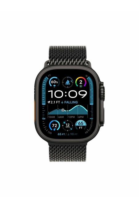 Умные часы Apple Watch Ultra 2 (2024) GPS 49 мм Titanium Case with Milanese Loop (S) (черный/черный) 1