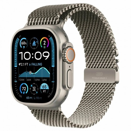 Умные часы Apple Watch Ultra 2 (2024) GPS 49 мм Titanium Case with Milanese Loop (S) (натуральный титан) 