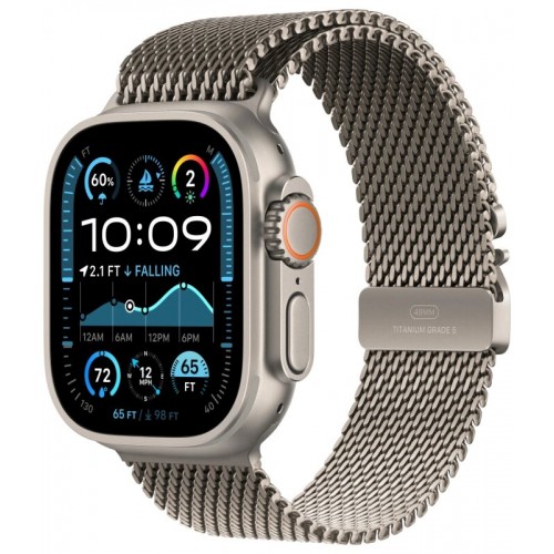 Умные часы Apple Watch Ultra 2 (2024) GPS 49 мм Titanium Case with Milanese Loop (S) (натуральный титан) 3
