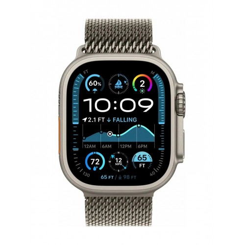 Умные часы Apple Watch Ultra 2 (2024) GPS + Cellular 49 мм Titanium Case with Milanese Loop (S) (MYT73) (натуральный титан) 1