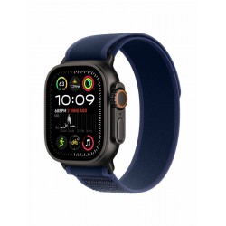 Умные часы Apple Watch Ultra 2 (2024) GPS 49 мм Titanium Case with Trail Loop (M/L) (черный/синий)