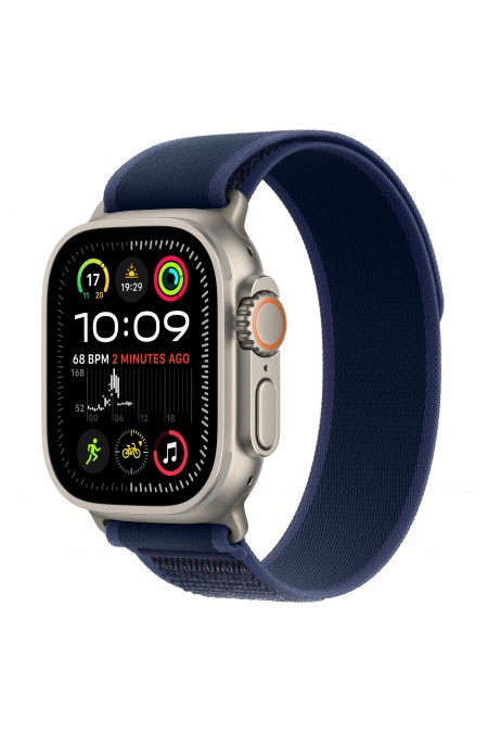 Умные часы Apple Watch Ultra 2 (2024) GPS 49 мм Titanium Case with Trail Loop (M/L) (натуральный титан/синий) 