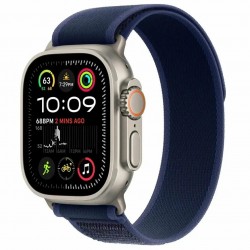 Умные часы Apple Watch Ultra 2 (2024) GPS 49 мм Titanium Case with Trail Loop (S/M) (натуральный титан/синий)