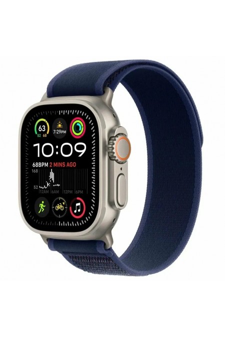 Умные часы Apple Watch Ultra 2 (2024) GPS 49 мм Titanium Case with Trail Loop (S/M) (натуральный титан/синий) 