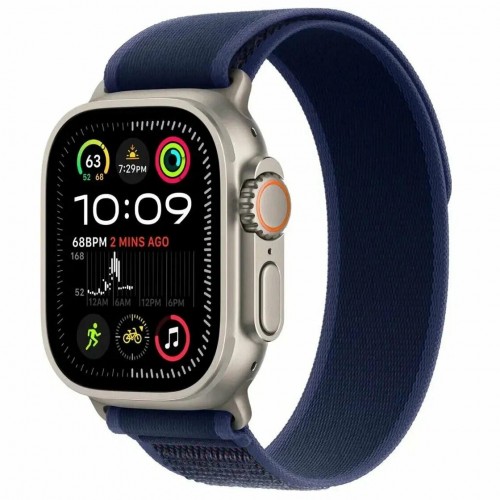 Умные часы Apple Watch Ultra 2 (2024) GPS 49 мм Titanium Case with Trail Loop (S/M) (натуральный титан/синий) 