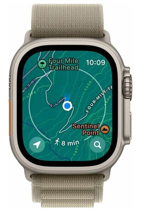 Умные часы Apple Watch Ultra 2 GPS 49 мм Titanium Case with Alpine Loop (L) (оливковый) 2