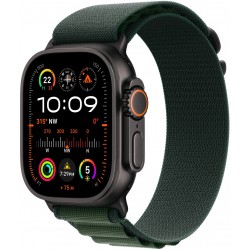 Умные часы Apple Watch Ultra 2 (2024) GPS + Cellular 49 мм Titanium Case with Alpine Loop (L) (MX4T3) (черный/темно-зеленый)