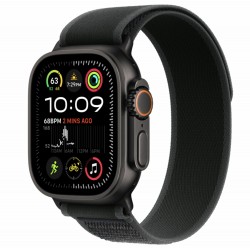 Умные часы Apple Watch Ultra 2 (2024) GPS + Cellular 49 мм Titanium Case with Trail Loop (M/L) (MX4V3) (черный/черный)