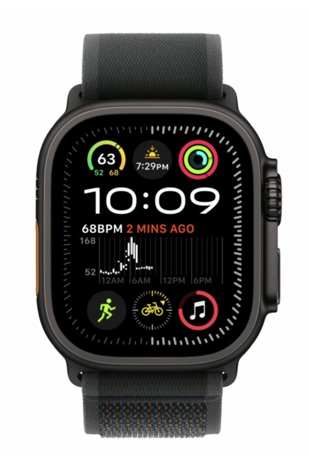 Умные часы Apple Watch Ultra 2 (2024) GPS 49 мм Titanium Case with Trail Loop (M/L) (черный/черный) 1