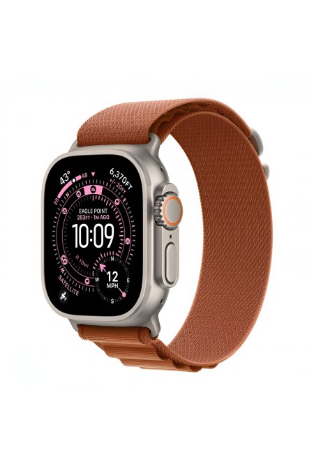 Умные часы Apple Watch Ultra 3 GPS 49 мм Titanium Case with Alpine Loop (M) (натуральный титан/терракотовый) 
