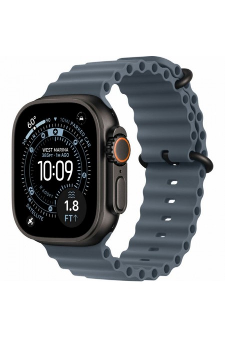 Умные часы Apple Watch Ultra 3 GPS 49 мм Titanium Case with Band Ocean (O/S) (черный/синий) 