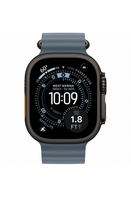 Умные часы Apple Watch Ultra 3 GPS 49 мм Titanium Case with Band Ocean (O/S) (черный/синий) 1
