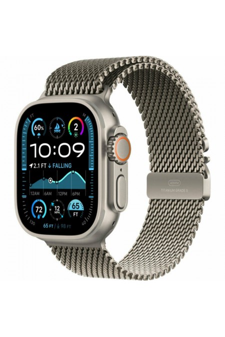 Умные часы Apple Watch Ultra 3 GPS 49 мм Titanium Case with Milanese Loop (S) (натуральный титан/натуральный титан) 1