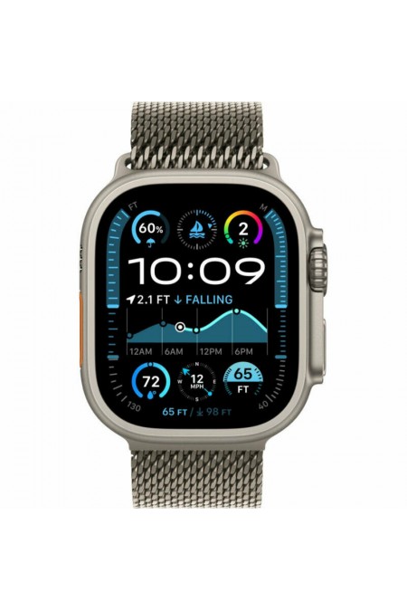 Умные часы Apple Watch Ultra 3 GPS 49 мм Titanium Case with Milanese Loop (S) (натуральный титан/натуральный титан) 