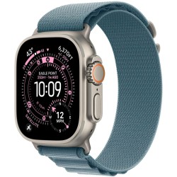 Умные часы Apple Watch Ultra 3 GPS 49 мм Titanium Case with Alpine Loop (M) (натуральный титан/голубой)