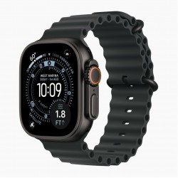 Умные часы Apple Watch Ultra 3 GPS + Cellular 49 мм Titanium Case with Band Ocean (O/S) (черный/черный)