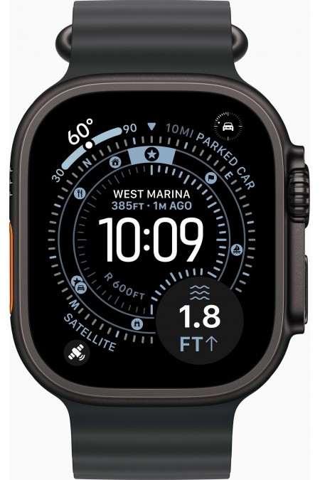 Умные часы Apple Watch Ultra 3 GPS 49 мм Titanium Case with Band Ocean (O/S) (черный/черный) 